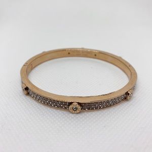 Henri Bendel Rose Gold & Crystal Bracelet